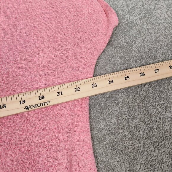 Miami Women's Knit Crochet Blouse in Coral Size Large Cut Out Beach Summer - Picture 7 of 8